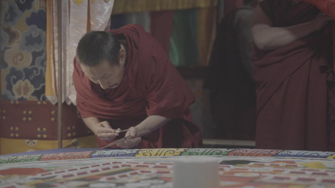 Sand mandala ceremony featured by Bijala