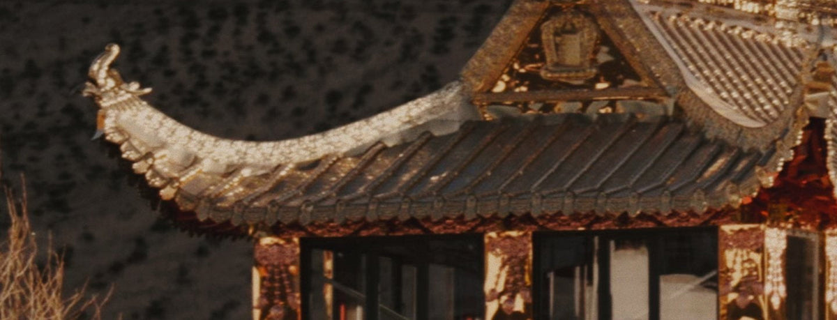 White Buddha Temple at dusk